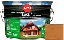 Лазурь глубоко консервирующая Altax Lasur для древесины сосна полумат 2,5 л