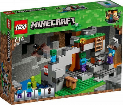 Конструктор LEGO Minecraft Пещера зомби 21141
