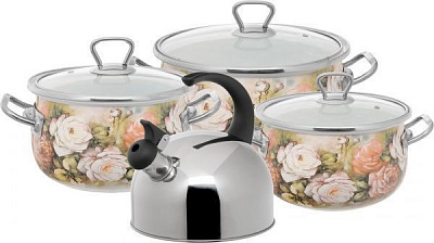 Набір каструль 6 предметів та чайник 26-268-002/1 Martex