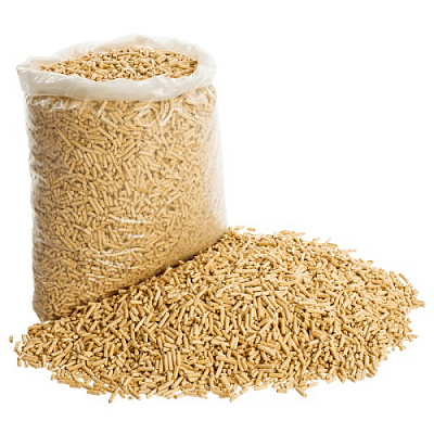 Пеллеты с древесины DIN-PLUS 6 мм мешок 15 кг