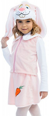 Костюм карнавальный КАРНАВАЛІЯ Зайчик с вышивкой 4-7 лет р.122 розовый 