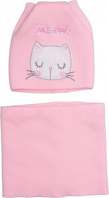 Шапочка детская для девочки Luna Kids р.50 светло-розовый 2093к 