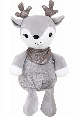 М'яка іграшка Luna Kids Різдв'яна Олень Бобо 29 см сірий DT210814
