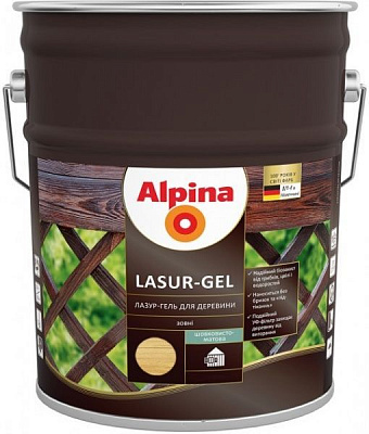 Лазурь Alpina Lasur-Gel сосна шелковистый мат 10 л