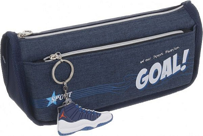 Пенал школьный Гол синий