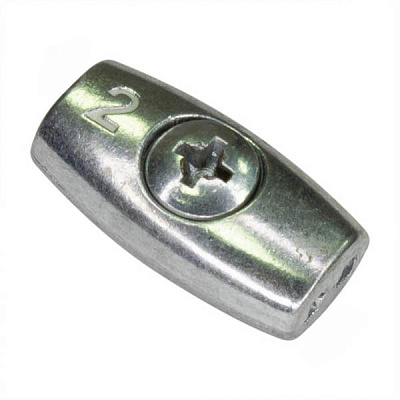 Затискач для троса бочкоподібний 2 мм