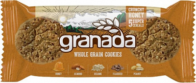 Печенье Venus Biskuvi San Granada с овсяными хлопьями, семенами льна, кунжутом, арахисом, медом, миндалем 150 150 г 