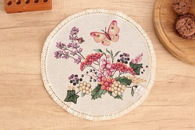 Серветка декоративна Прованс Лавандове поле d35