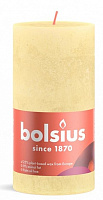 Свеча Рустик столбик SHINE 130/68 светло-желтая Bolsius