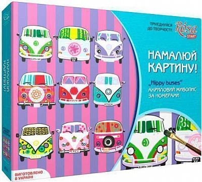Набір для творчості Hippy buses Rosa Start