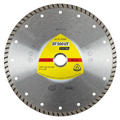 Диск алмазный отрезной Klingspor  230x2,5x22,2 универсальный DT300UT