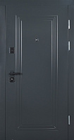 Дверь входная Abwehr стальные MG3 (518+517) 096L (7016+Б) серый 2050x960 мм левая
