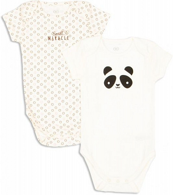 Боді дитяче Фламінго 2 шт. р.62 молочно-рожевий 388-1007