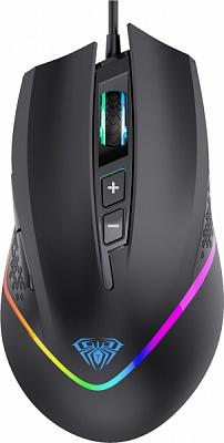 Мышь Aula игровая проводная F805 Wired gaming mouse with 7 keys black (6948391212906) 