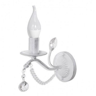 Бра Hopfen Wien 1x60 Вт E14 бело-серебряный 