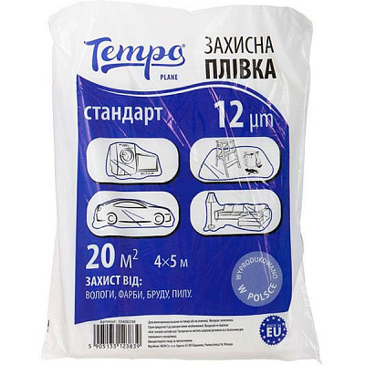 Пленка защитная Tempo 12 мкн 4 м х 5 м