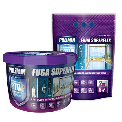 Фуга Polimin Super Flex 2 кг белая (дой-пак)