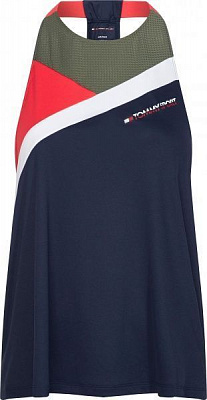 Майка Tommy Hilfiger BLOCKED HIGH NECK TANK LOGO S10S100265401 L темно-синій