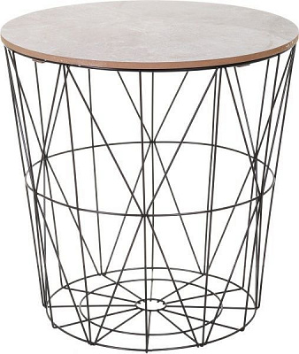 Стол-корзина Сканди Cement 34,5х34,5х39 см 