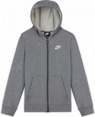 Джемпер Nike B NSW FT CLUB FZ DD1698-091 р. XL серый