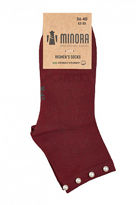 Шкарпетки жіночі MINORA бежевий/білий/синій