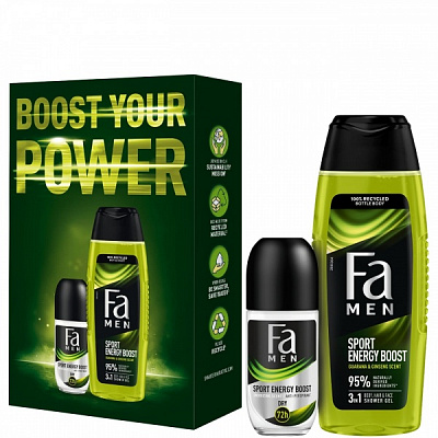 Набор подарочный для мужчин Fa Boost your power
