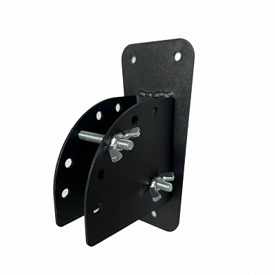 Держатель Steelgroup для флага настенный одинарный с переменным углом (150*60*80, 2мм) черный