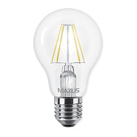 Лампа светодиодная Maxus FM A60 8 Вт E27 4100 К 220 В прозрачная 1-LED-566 