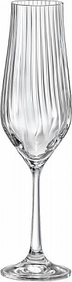 Набор бокалов для шампанского Tulipa Optic 170 мл 6 шт. Bohemia 