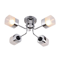 Люстра потолочная WunderLicht Sky 4x60 Вт Е27 хром KK5149-44