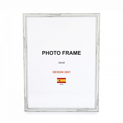 Рамка для фото 1 фото 30х40 см сірий прованс