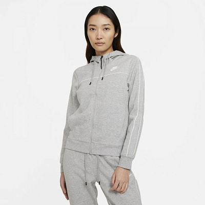 Джемпер Nike W NSW FZ HOODIE MLNM FLC CZ8338-063 р. M серый