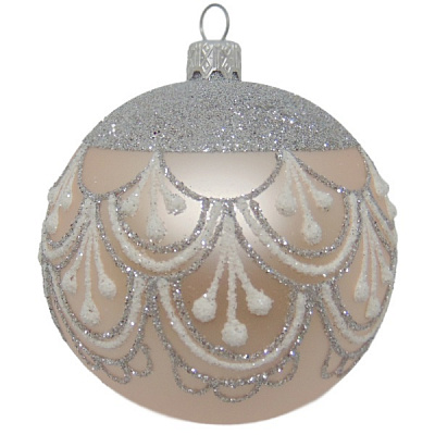 Шар новогодний d80 волан 3/27976 