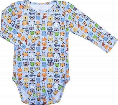 Боди Фламинго ясельный р.74 голубой 494-217 