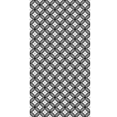 Декор Golden Tile Fabula 28S321 чорно-білий №2 300x600 мм