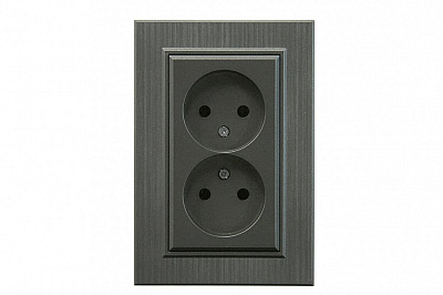 Механизм розетки без заземления Makel Karea IP20 дымчатый 57050017