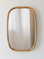 Зеркало настенное Luxury Wood New Art Slim ясень темный 500x800 мм 