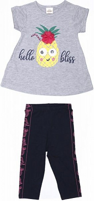 Костюм Туреччина з ананасом р.98 сірий 9007