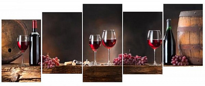 Картина модульная 5 частей MK165 115x55 см 