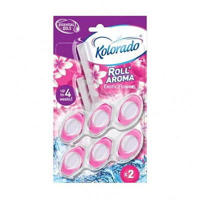 Туалетный блок Kolorado Roll Aroma Exotic Flowers 2х51 г 