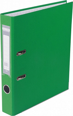 Папка-регистратор LUX односторонняя JOBMAX А4 50мм PP зеленая сборная BM.3012-04c Buromax