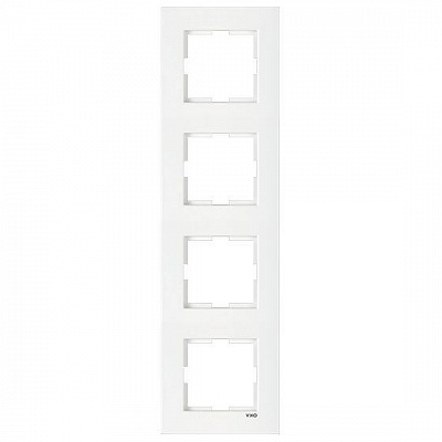 Рамка чотиримісна Viko Karre вертикальна білий 90960223