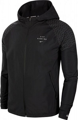 Джемпер Nike M NK RUN DVN ESSNTL JKT FLASH CU7870-010 р. S черный