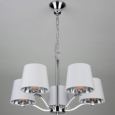 Люстра підвісна Strotskis Felicia 5x40 Вт E14 білий/хром 70073/5