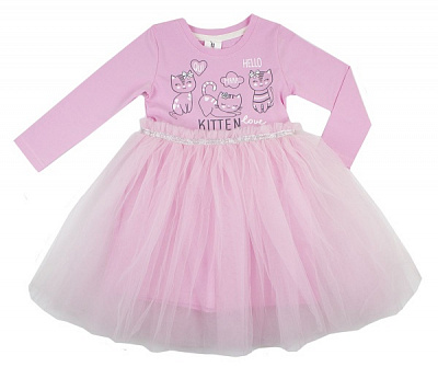 Сукня Luna Kids з фатином/з довгим рукавом р.122 рожевий