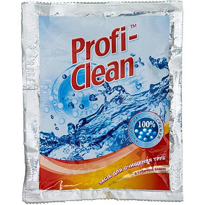 Гранули для чищення труб Profi-Clean з гарячою водою 60 г
