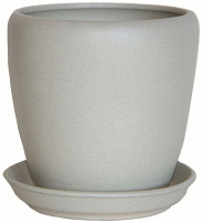 Горшок керамический Ориана-Запорожкерамика Грация №2 крошка фигурный 4,5 л бежевый (056-2-109) 