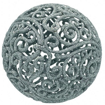 Шар ажурный MISLT d10 см BALL100-4 серебро