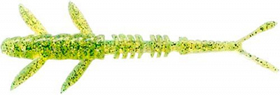 Приманка FishUp Flit 2 из пластизоля для ловли рыбы 9 шт. Flo Chartreuse/Green