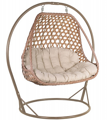 Кресло-кокон Bella Vita Феникс NEW 2-местный бежевей